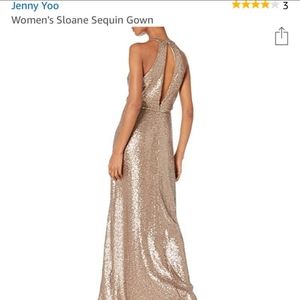 Jenny Yoo Gold Sequin Gown